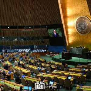 23年9月20日（現地時間）、韓国の尹錫悦大統領がニューヨークで開かれた国連総会に出席し基調演説を行った。